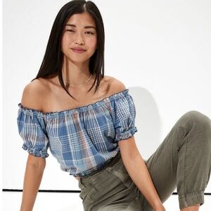 American Eagle Off Shoulder Crop Top